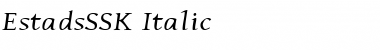 EstadsSSK Italic