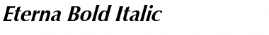 Eterna Bold Italic Font