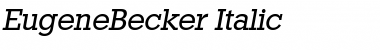 EugeneBecker Italic