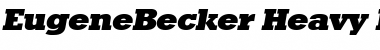 EugeneBecker-Heavy Italic Font