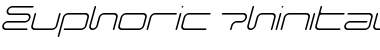Euphoric Thin Italic Font