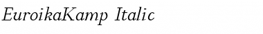 EuroikaKamp Italic Font