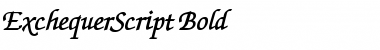 ExchequerScript Bold Font