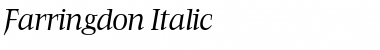 Farringdon Italic Font