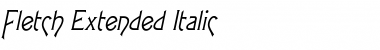 Fletch Extended Italic Font
