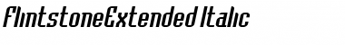 FlintstoneExtended Italic