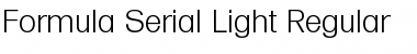 Download Formula-Serial-Light Font