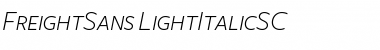 FreightSans LightItalicSC