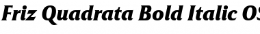 Friz Quadrata Bold Italic