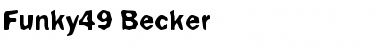 Download Funky49 Becker Font
