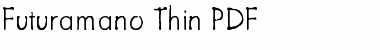 Futuramano Thin Regular Font