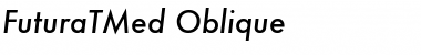 FuturaTMed Oblique Font