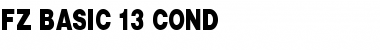 FZ BASIC 13 COND Font