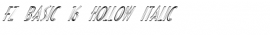 FZ BASIC 16 HOLLOW ITALIC Normal Font