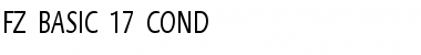 FZ BASIC 17 COND Font