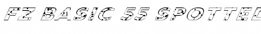 FZ BASIC 55 SPOTTED ITALIC Font
