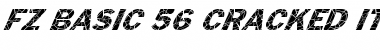 FZ BASIC 56 CRACKED ITALIC Font