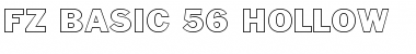 FZ BASIC 56 HOLLOW Font