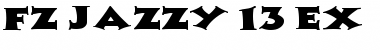 FZ JAZZY 13 EX Normal Font