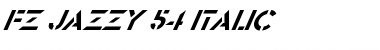 FZ JAZZY 54 ITALIC Normal Font