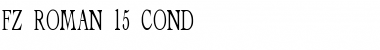 FZ ROMAN 15 COND Normal Font