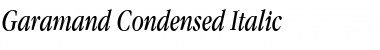 Garamand Condensed Italic