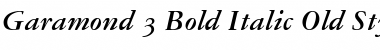 Garamond 3 SC Bold Italic Font