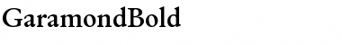 Download GaramondBold Font