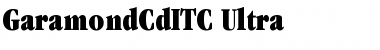 GaramondCdITC Ultra Font