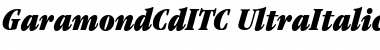 GaramondCdITC Ultra Italic
