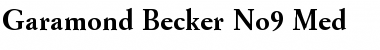 Download Garamond Becker No9 Med Font