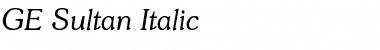 GE Sultan Italic