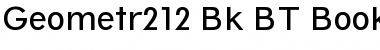 Geometr212 Bk BT Book Font