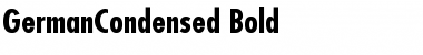 GermanCondensed Bold Font