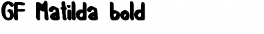 Download GF Matilda bold Font
