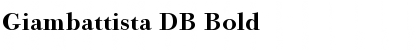 Giambattista DB Font