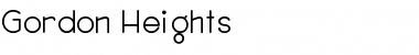 Download Gordon Heights Font