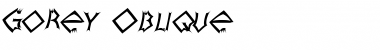 Download Gorey Oblique Font