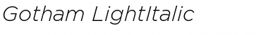 Gotham Light Italic