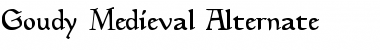 Goudy Medieval Alternate Regular Font