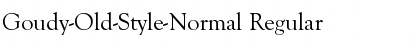 Goudy-Old-Style-Normal Regular Font