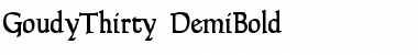 GoudyThirty-DemiBold Regular Font