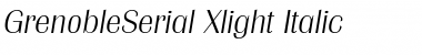 GrenobleSerial-Xlight Italic