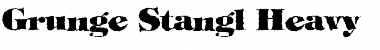 Download Grunge Stangl Heavy Font