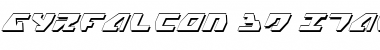 Gyrfalcon 3D Italic 3D Italic Font