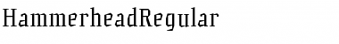 HammerheadRegular Regular Font