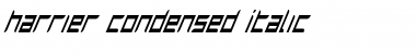 Harrier Condensed Italic Font