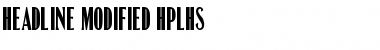 Headline Modified HPLHS Font