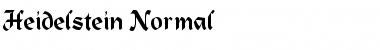 Heidelstein Normal Font