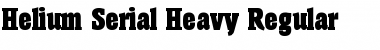 Download Helium-Serial-Heavy Font